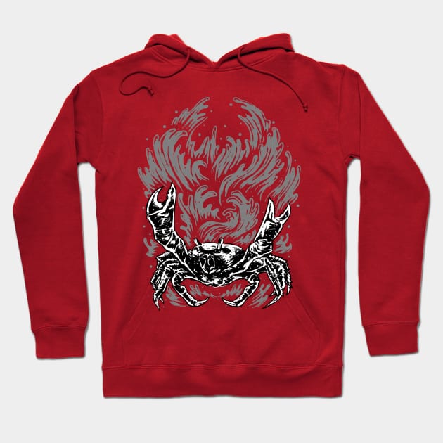 Crab Illustration Hoodie by DANPUBLIC